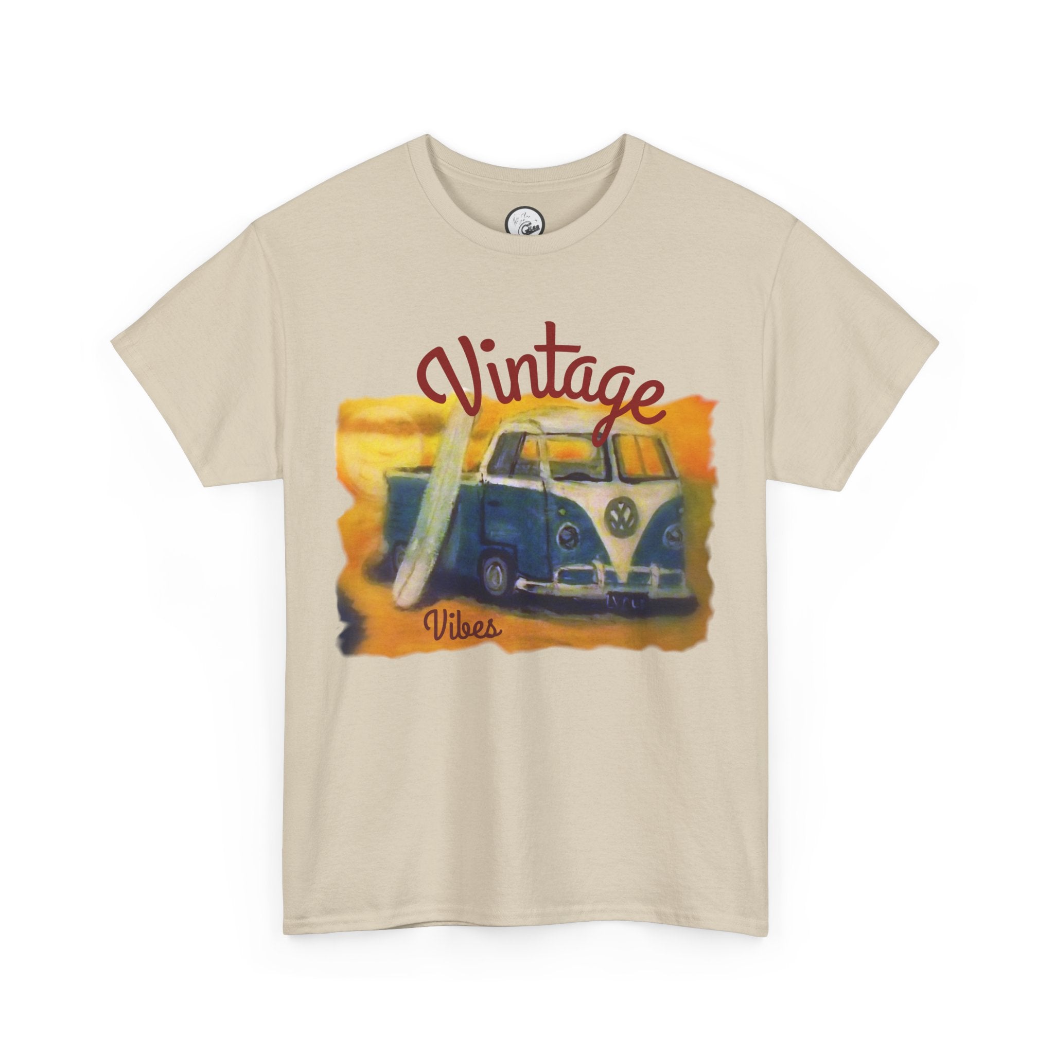 Vintage VW Camper Tee — 'Vintage' Retro Surf Van T-Shirt
