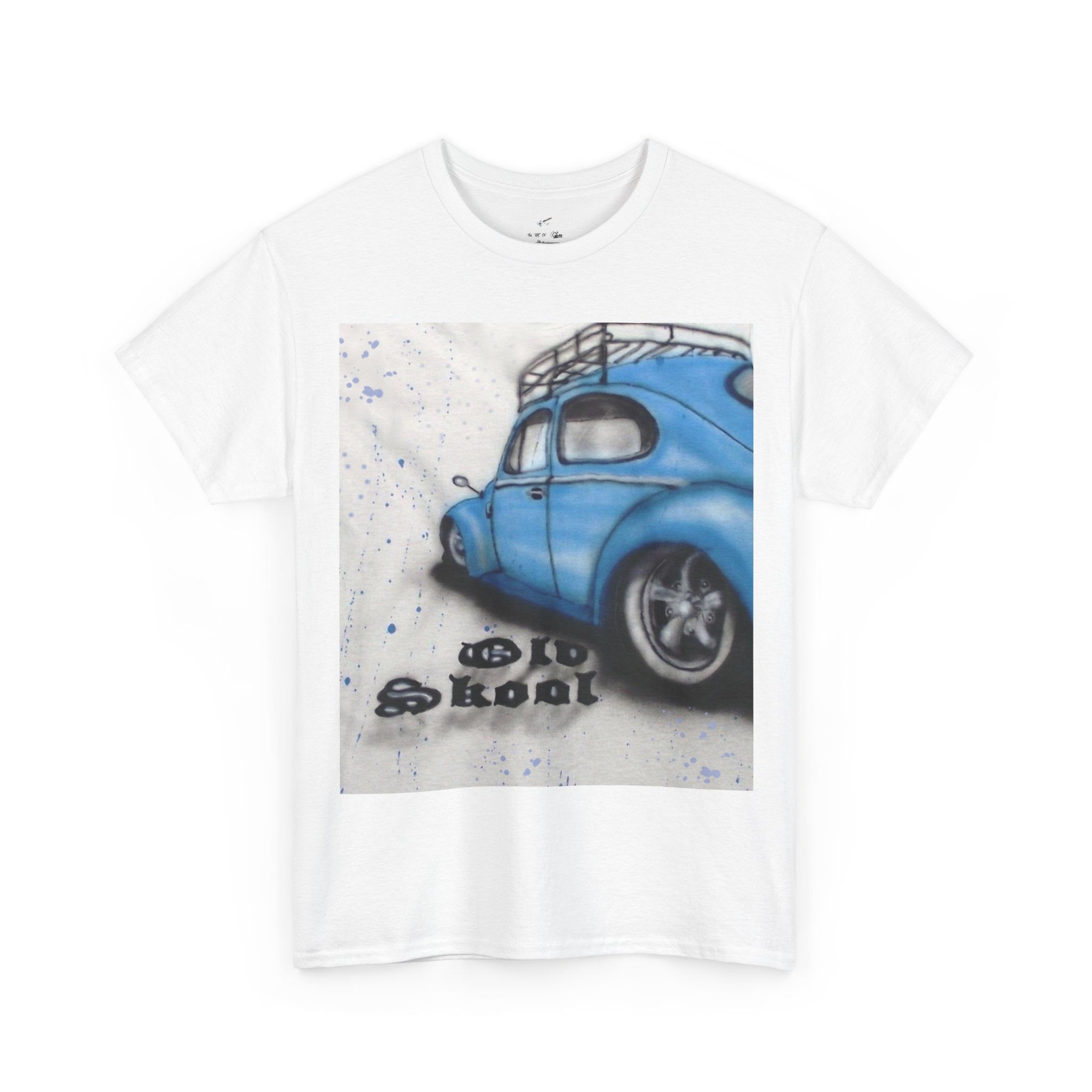Vintage Blue VW Beetle T-Shirt — Old Skool Car Graphic Tee