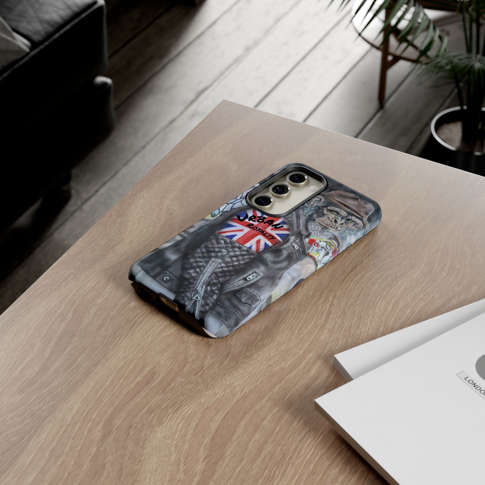 Urban Royalty Monkey Phone Case – Graffiti Biker Protective Cover