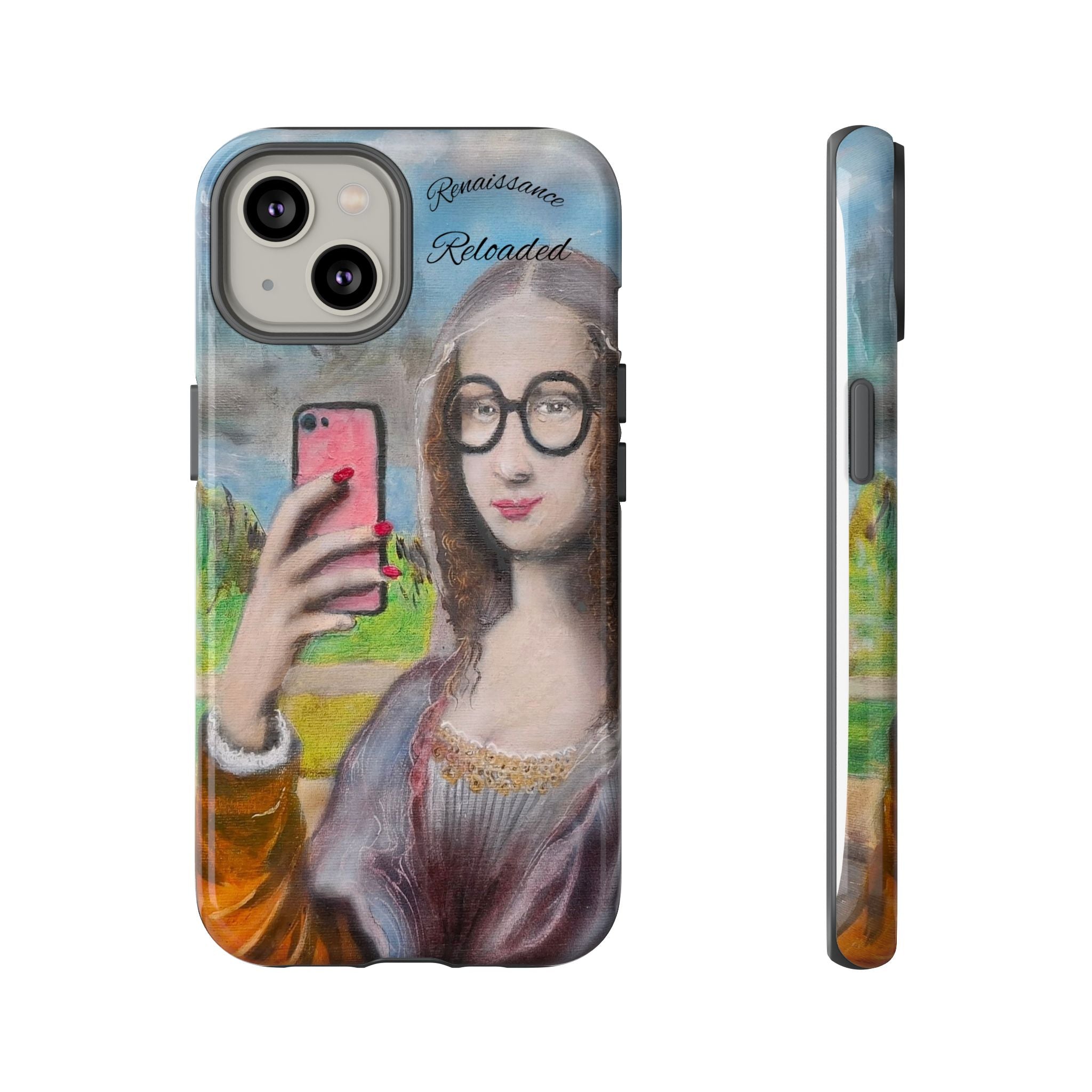 Mona Lisa Selfie Tough Phone Case — Renaissance Reloaded Protective Cover