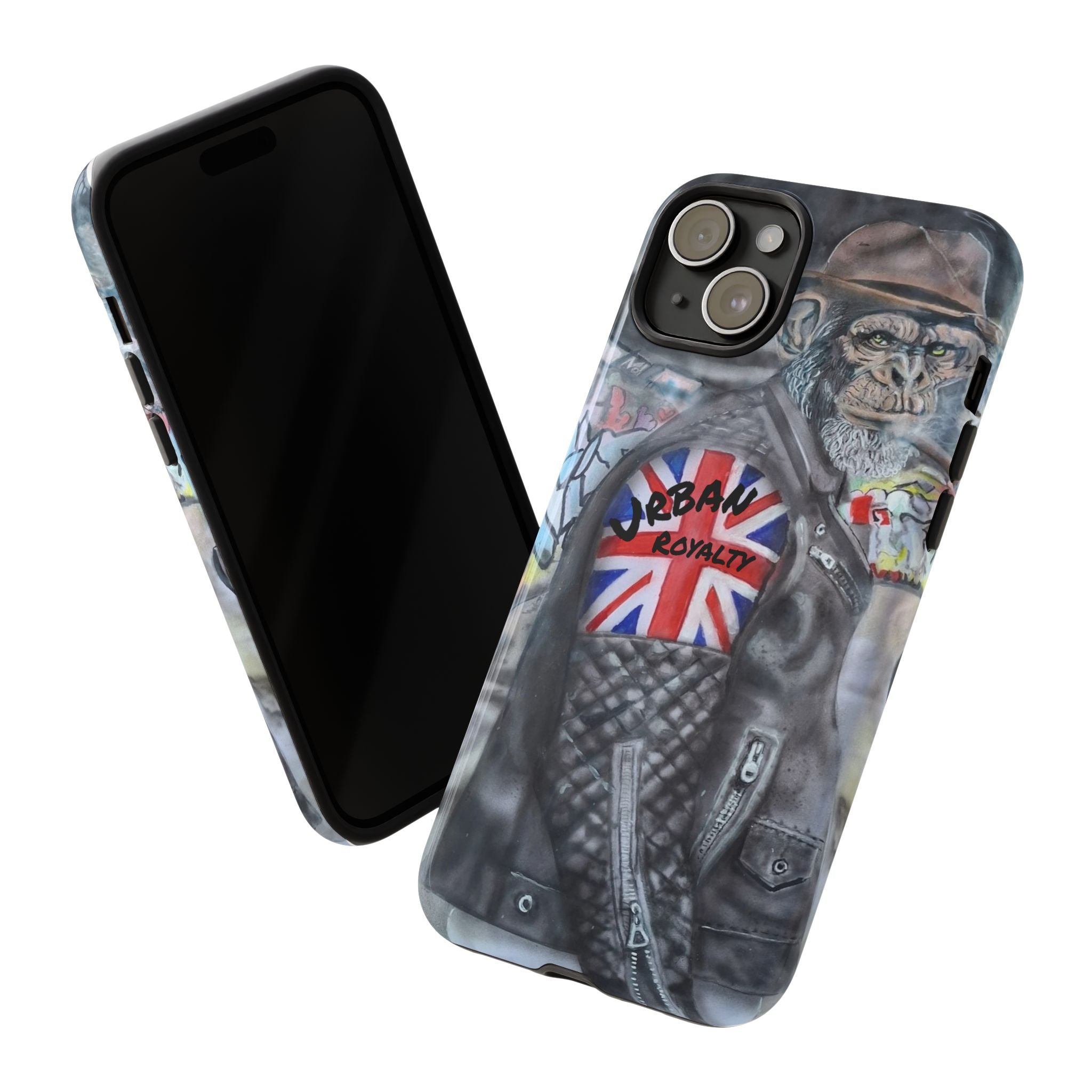 Urban Royalty Monkey Phone Case – Graffiti Biker Protective Cover