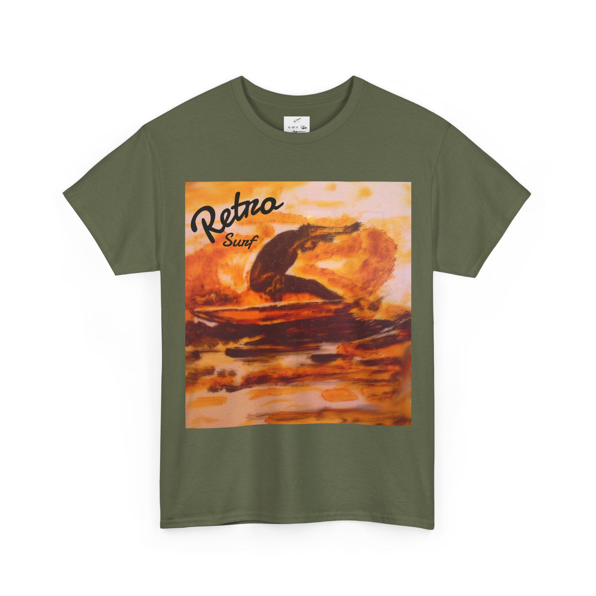 Retro Surf T-Shirt — Vintage Sunset Surfing Graphic Tee