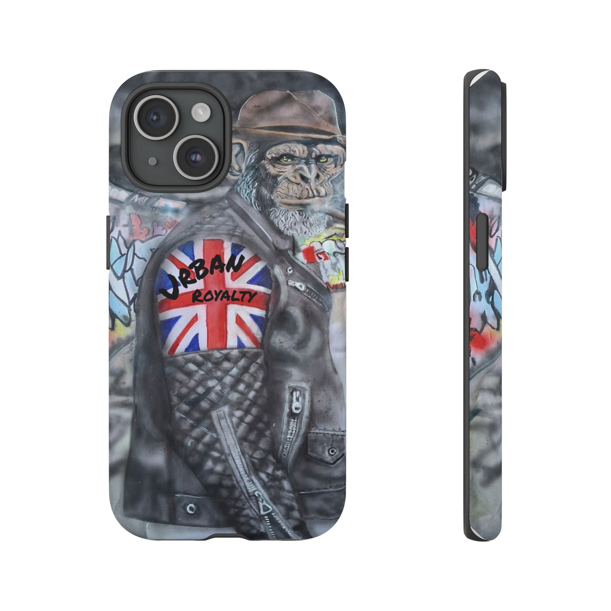 Urban Royalty Monkey Phone Case – Graffiti Biker Protective Cover