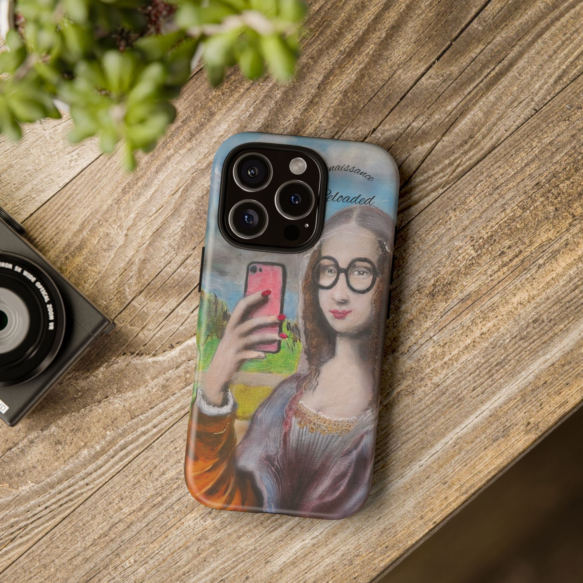 Mona Lisa Selfie Tough Phone Case — Renaissance Reloaded Protective Cover