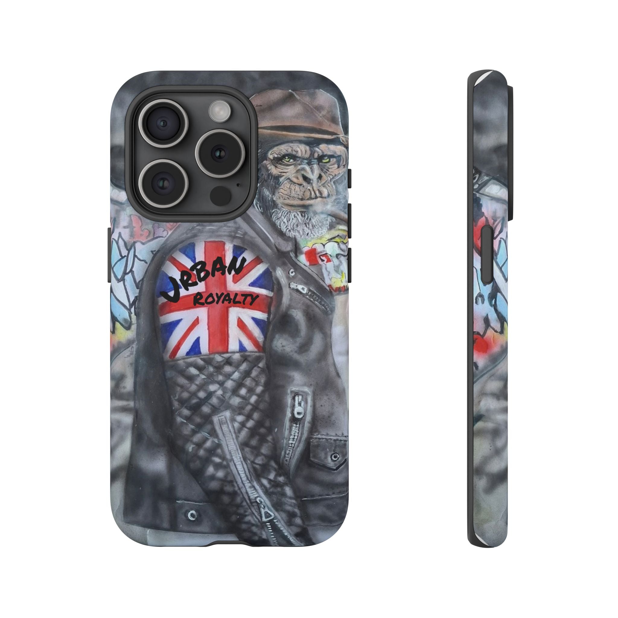 Urban Royalty Monkey Phone Case – Graffiti Biker Protective Cover