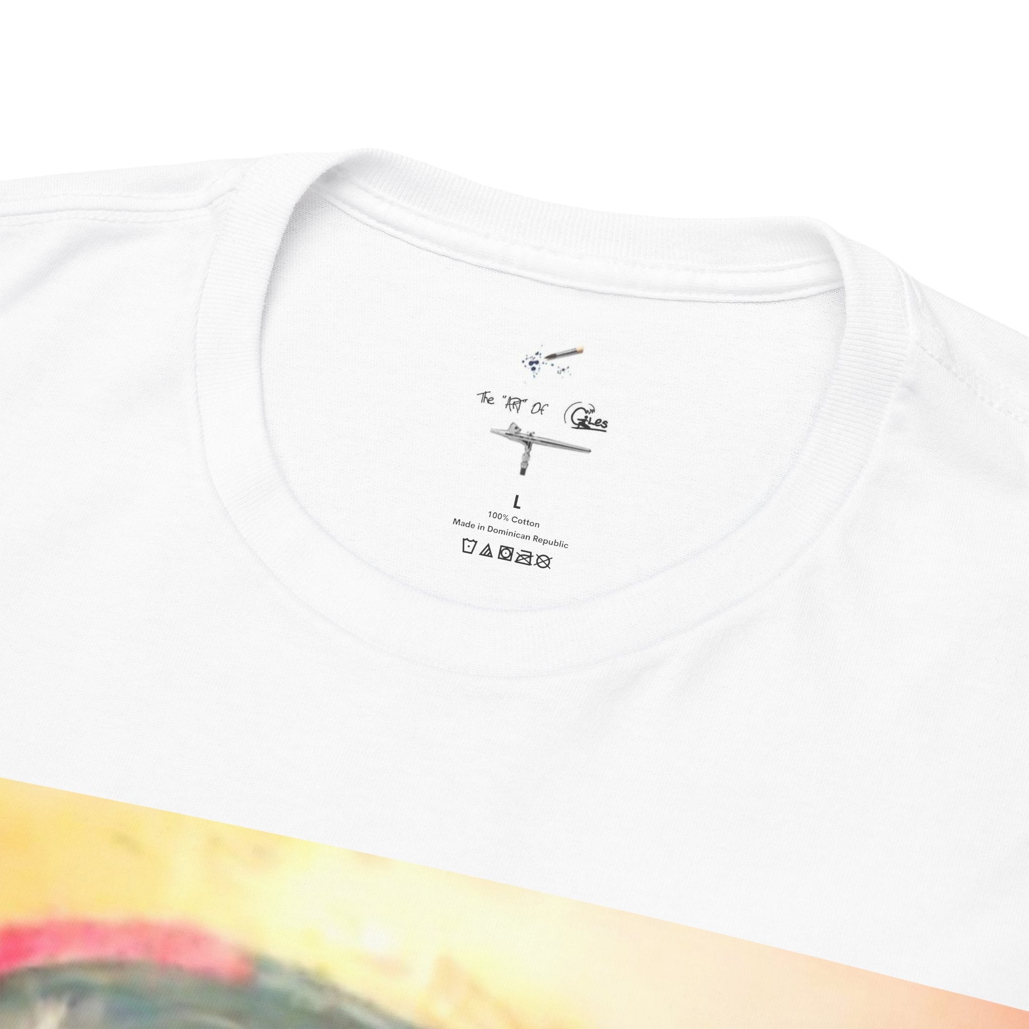 Surf Wave Art T-Shirt — Sunset Ocean Painting Tee