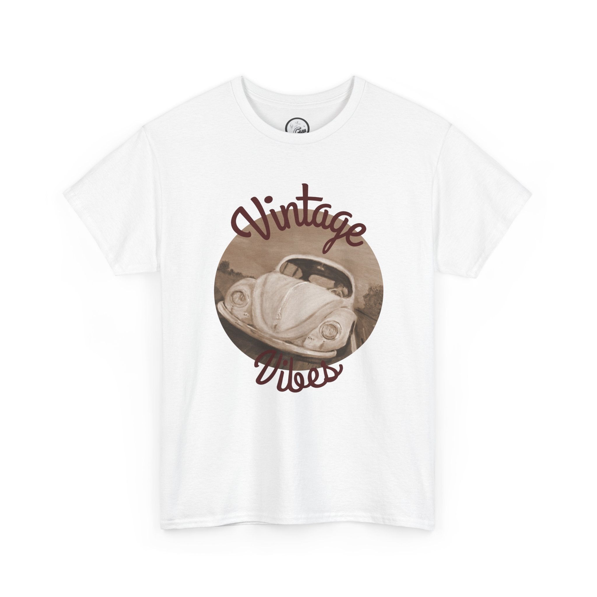 Vintage Vibes T-Shirt — Retro Beetle Car Graphic Tee