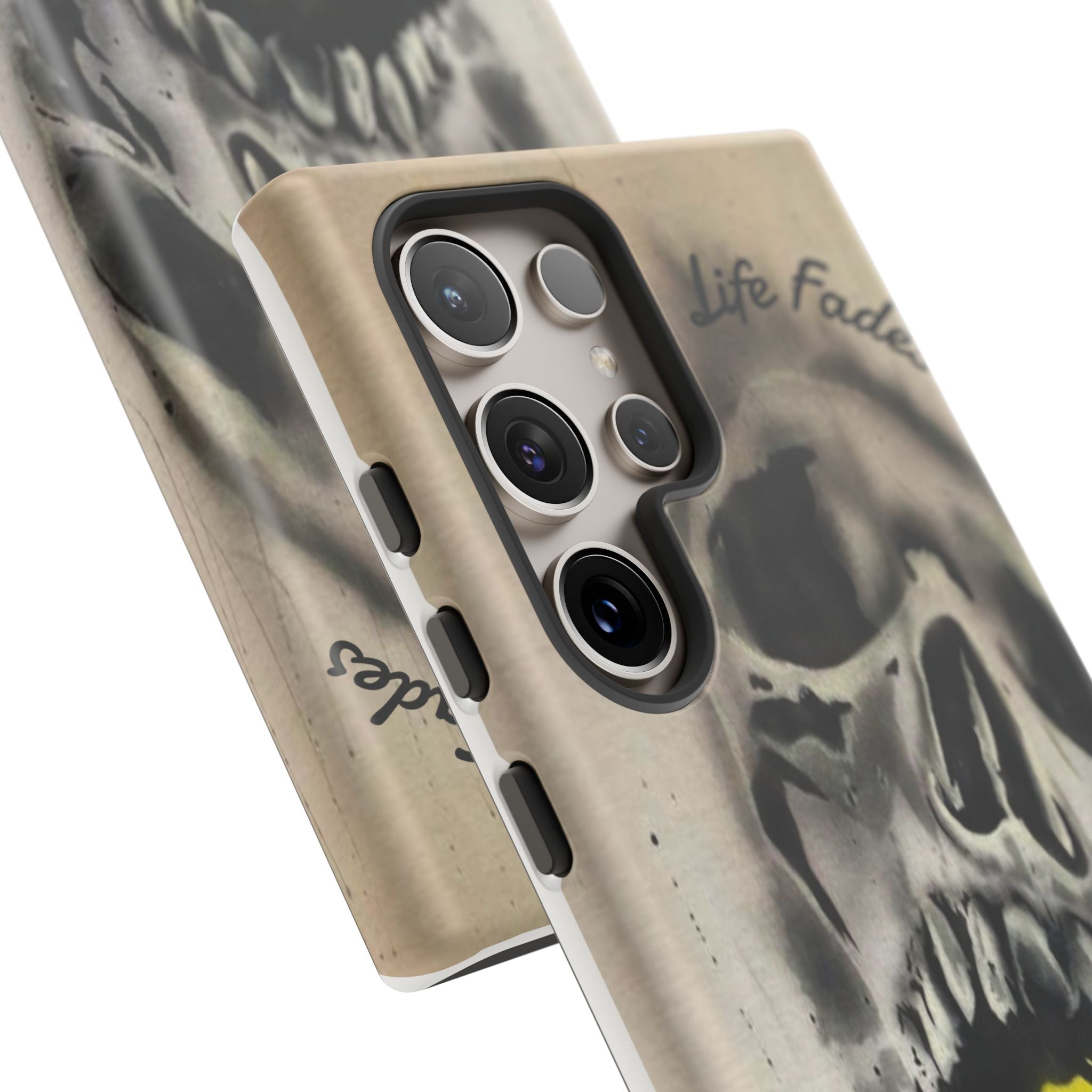 Skull & Rose Tough Case — “Life Fades. Style Doesn’t.” Phone Cover