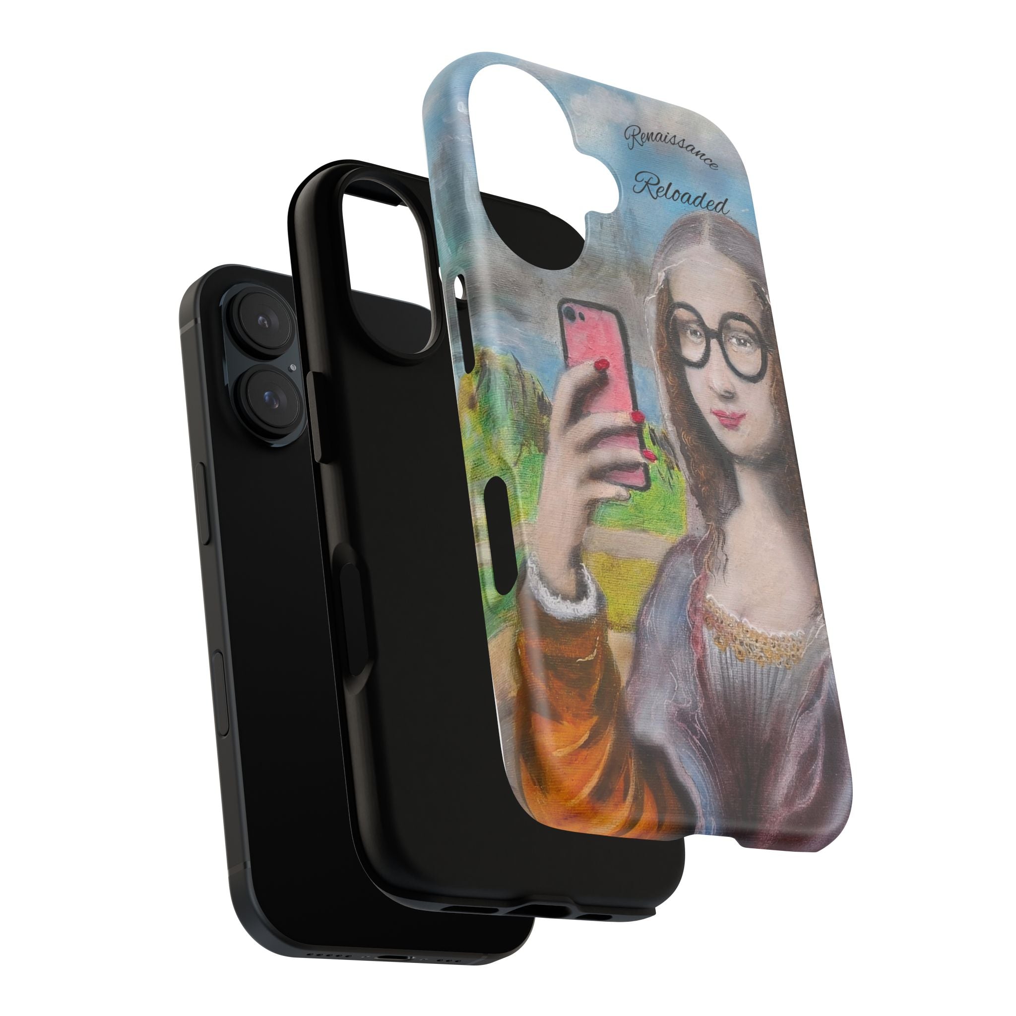 Mona Lisa Selfie Tough Phone Case — Renaissance Reloaded Protective Cover