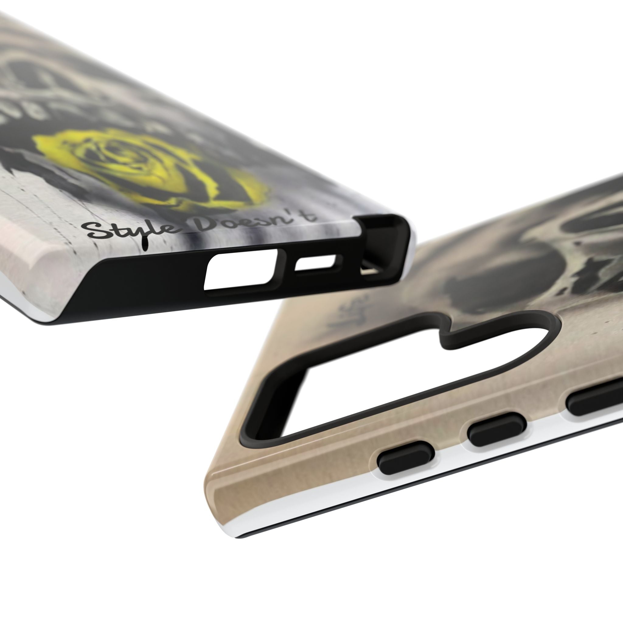 Skull & Rose Tough Case — “Life Fades. Style Doesn’t.” Phone Cover