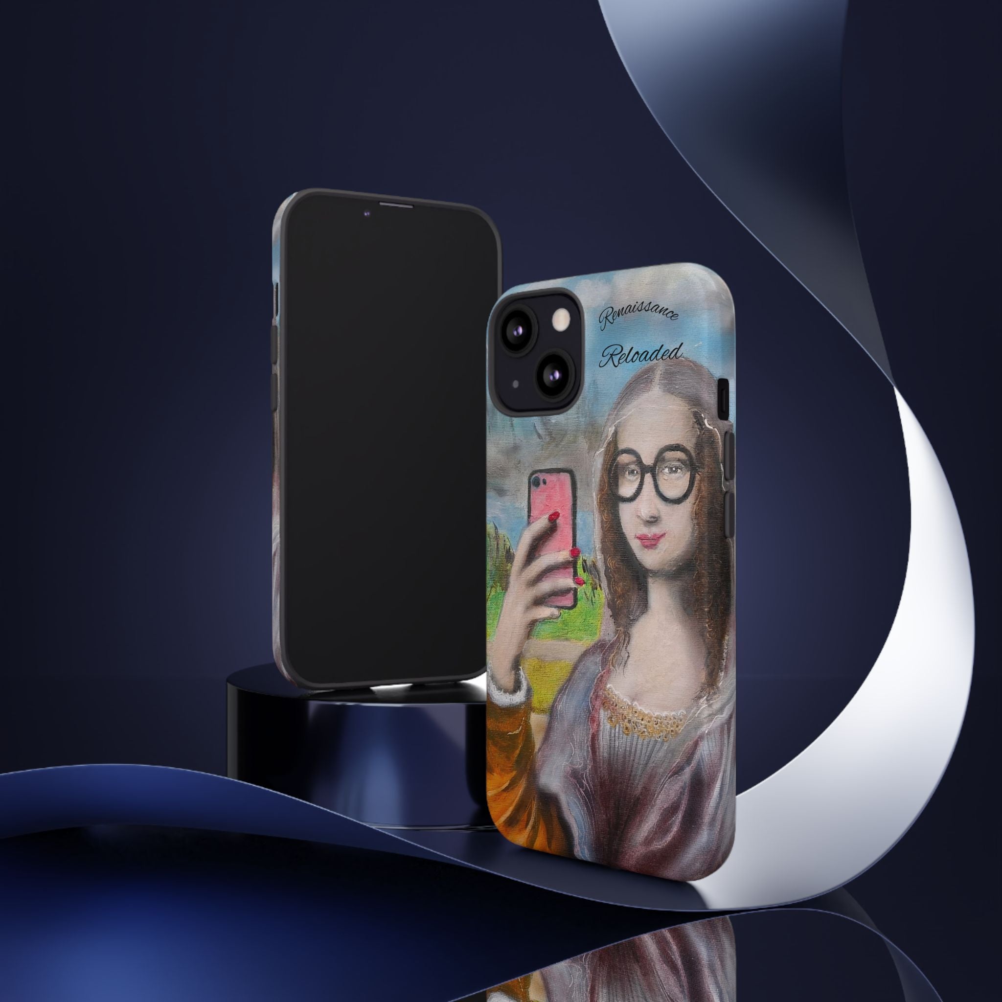 Mona Lisa Selfie Tough Phone Case — Renaissance Reloaded Protective Cover