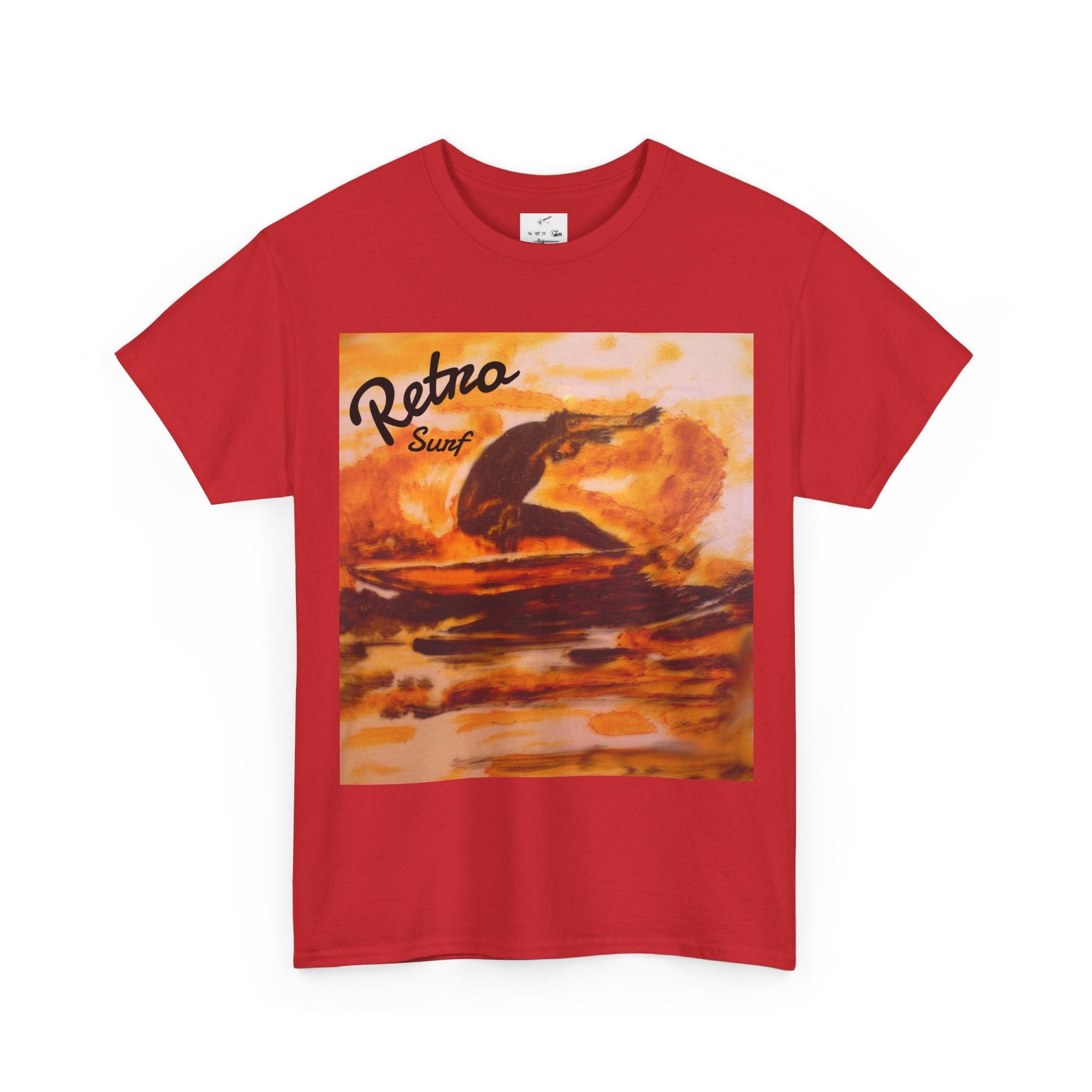 Retro Surf T-Shirt — Vintage Sunset Surfing Graphic Tee