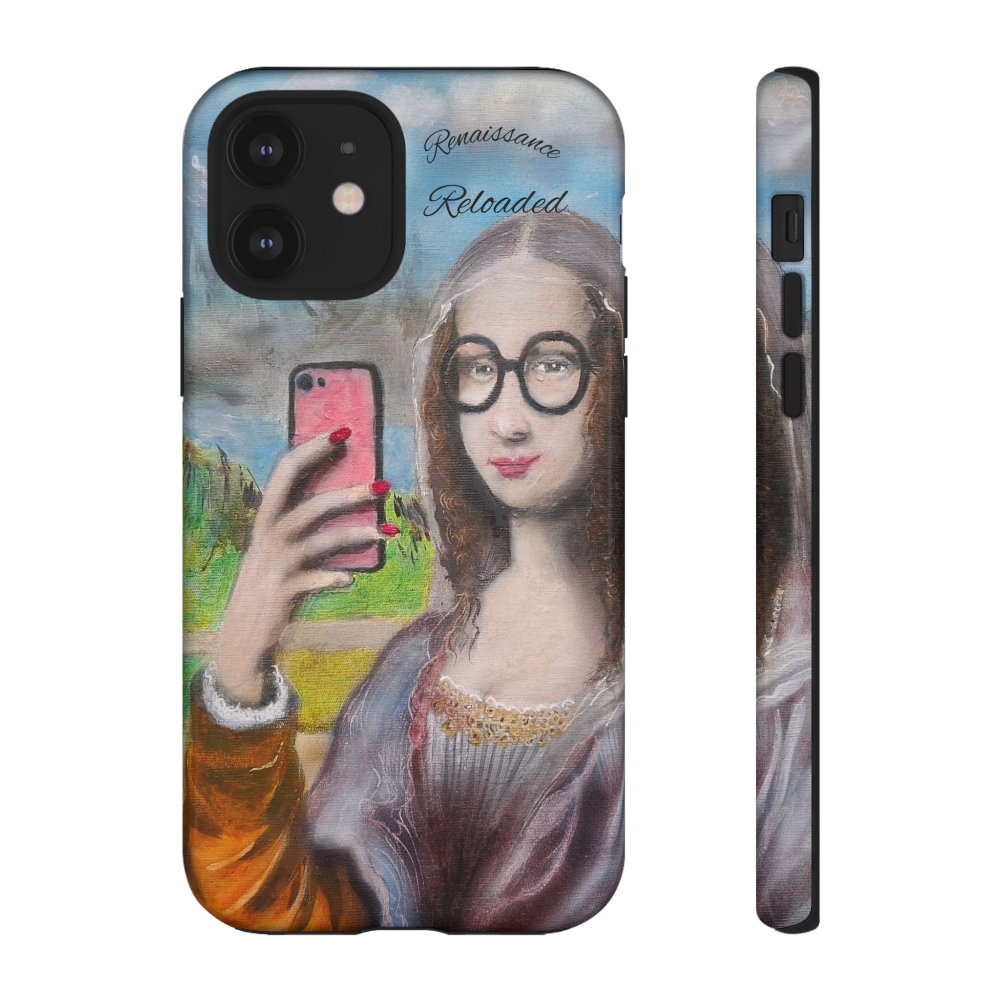 Mona Lisa Selfie Tough Phone Case — Renaissance Reloaded Protective Cover