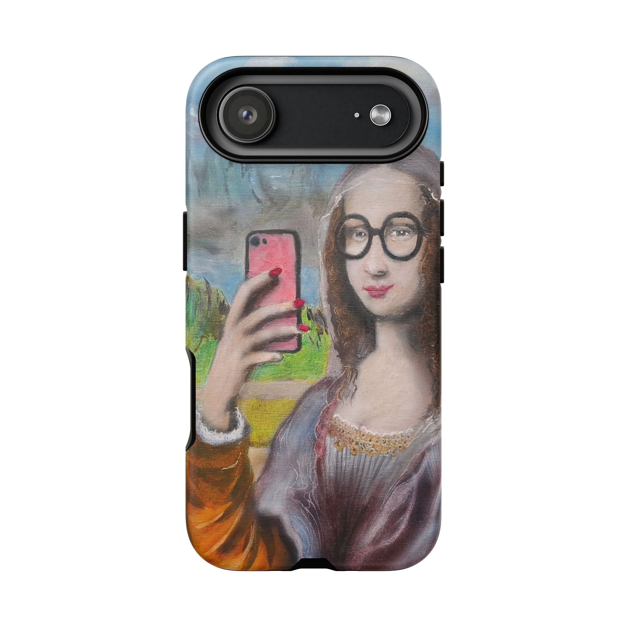 Mona Lisa Selfie Tough Phone Case — Renaissance Reloaded Protective Cover