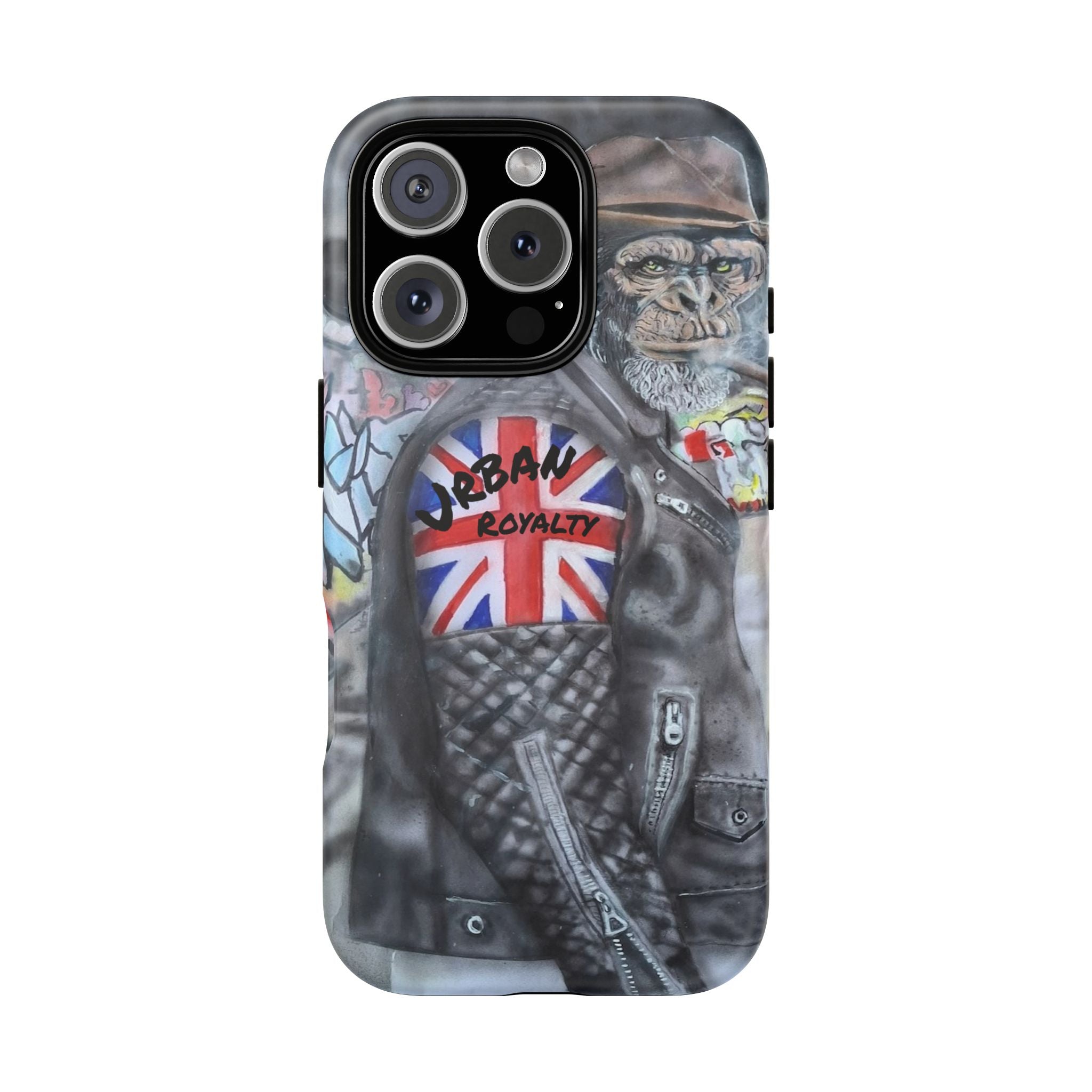 Urban Royalty Monkey Phone Case – Graffiti Biker Protective Cover