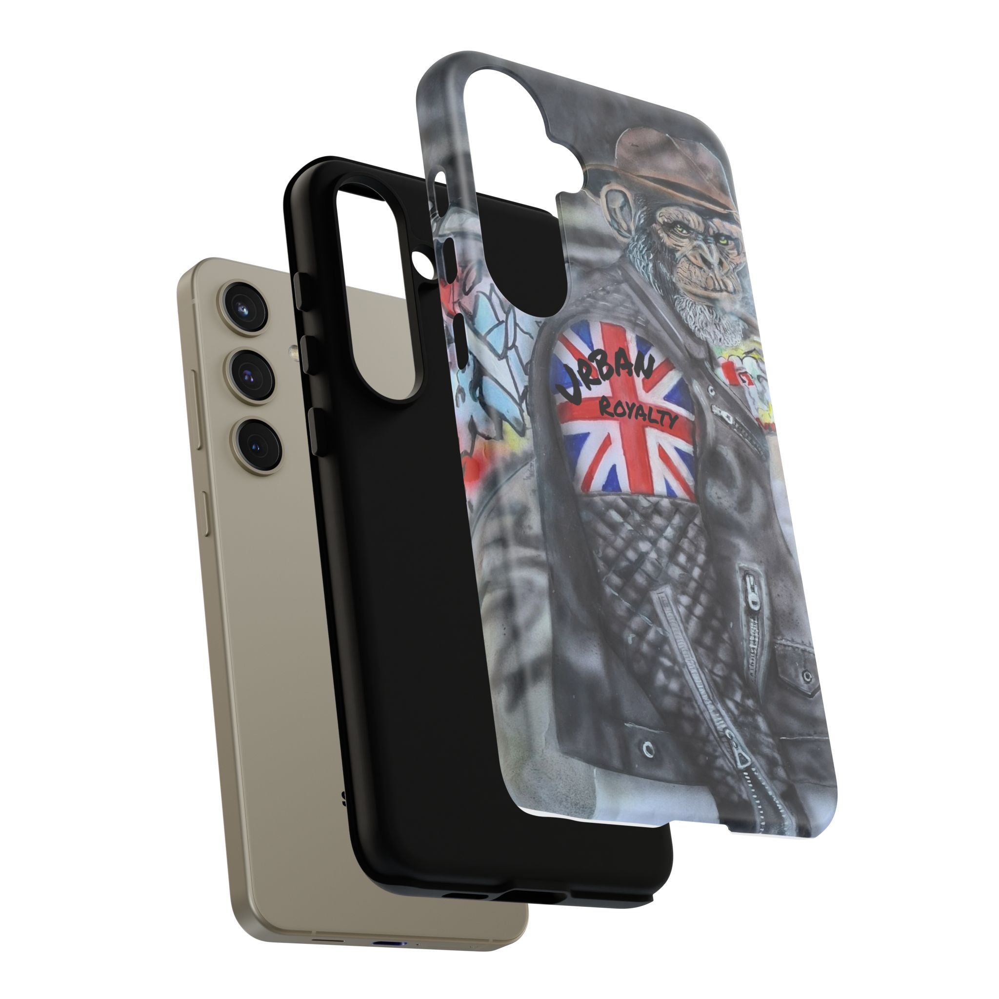 Urban Royalty Monkey Phone Case – Graffiti Biker Protective Cover