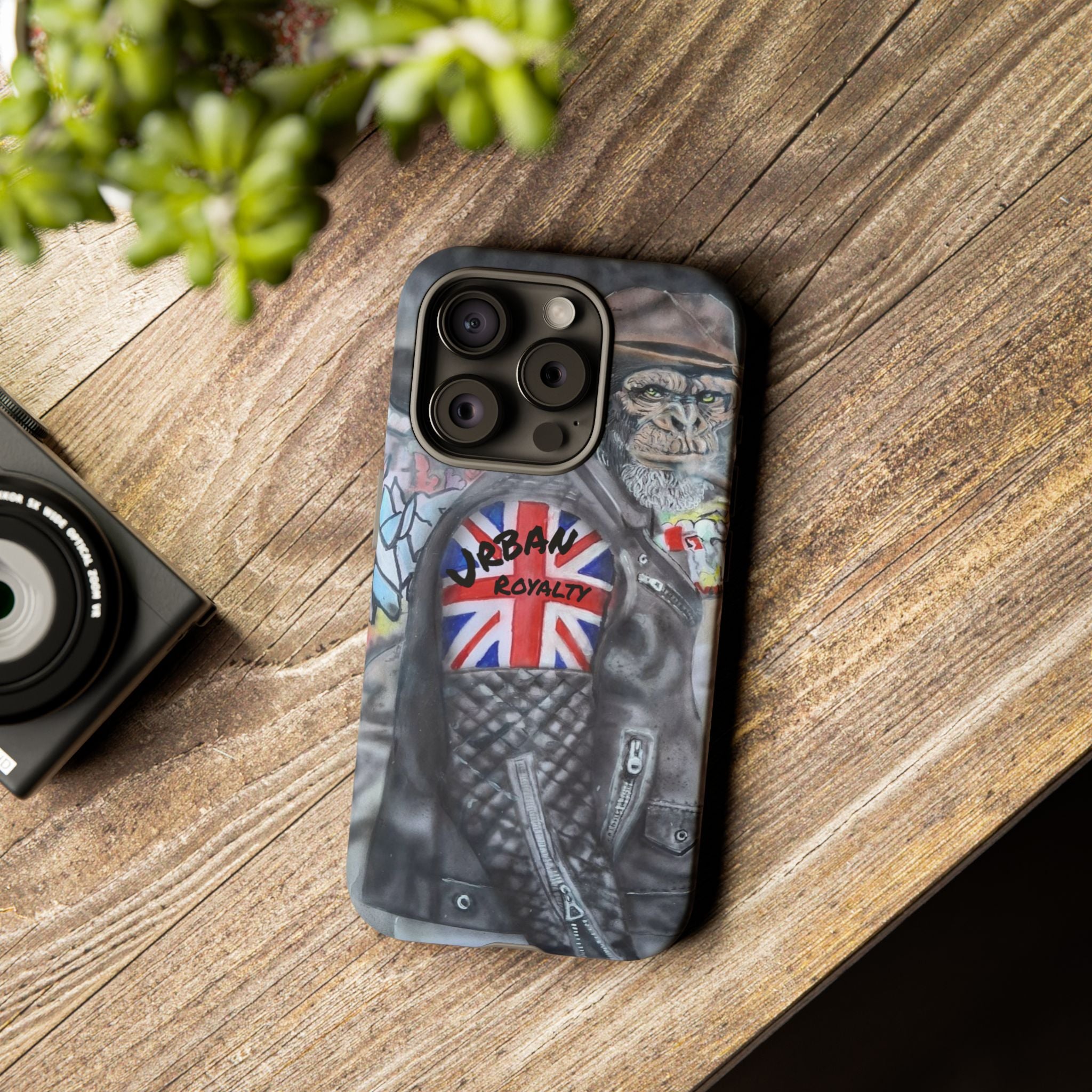 Urban Royalty Monkey Phone Case – Graffiti Biker Protective Cover
