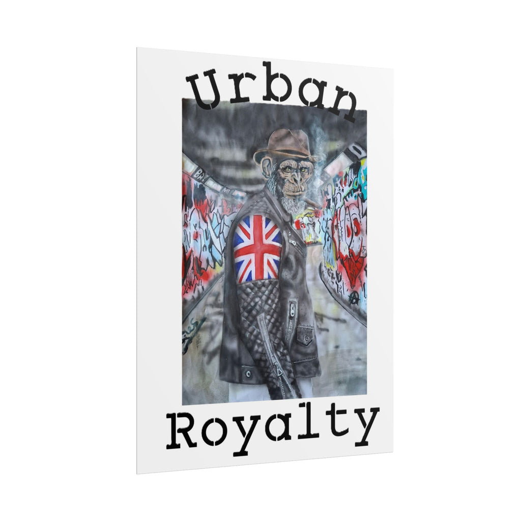 Urban Royalty Poster — Graffiti Monkey Street Art Print